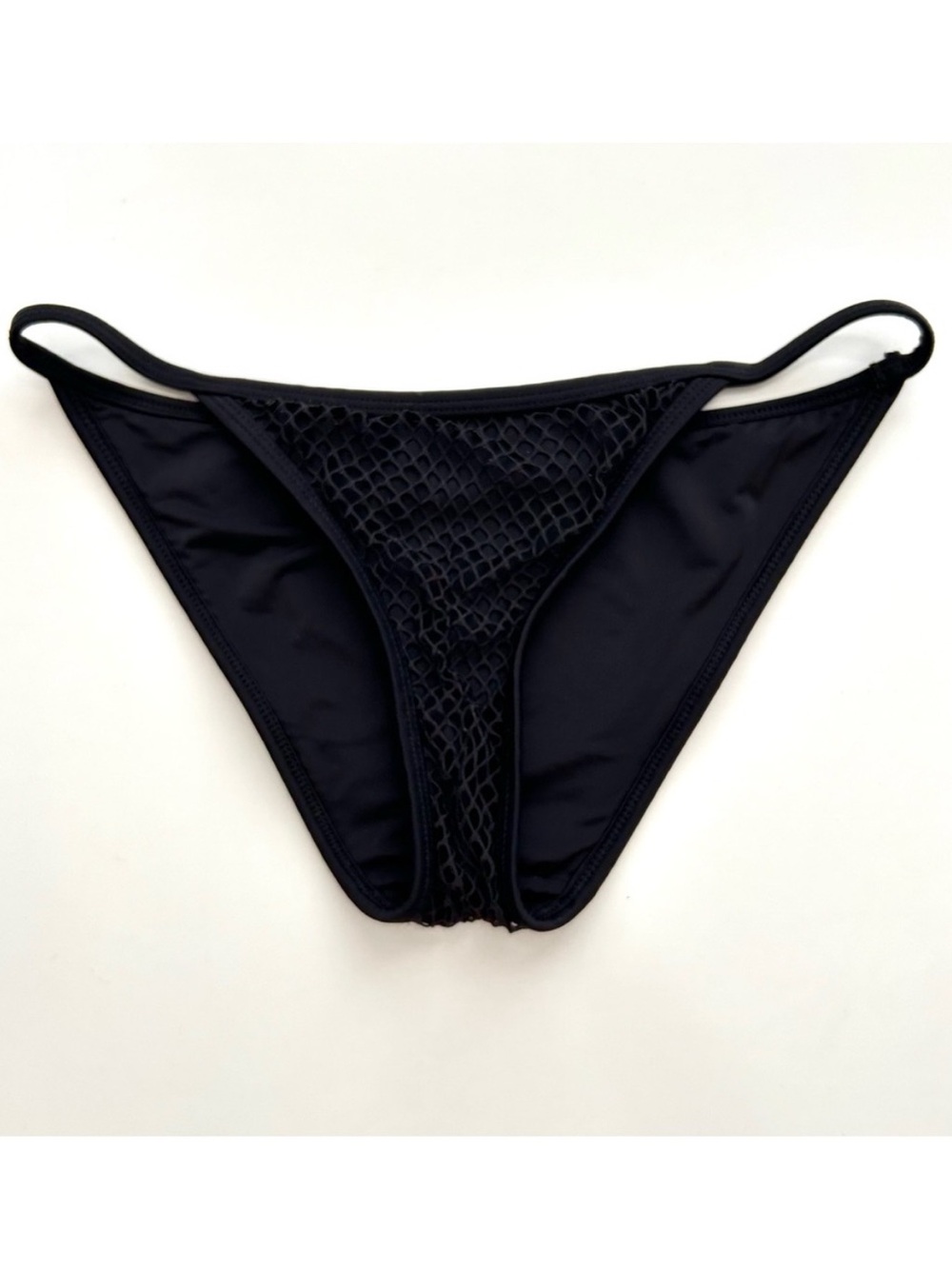 Corpo Bonito Women’s Black Fish Net Bikini Bottom Swimsuit